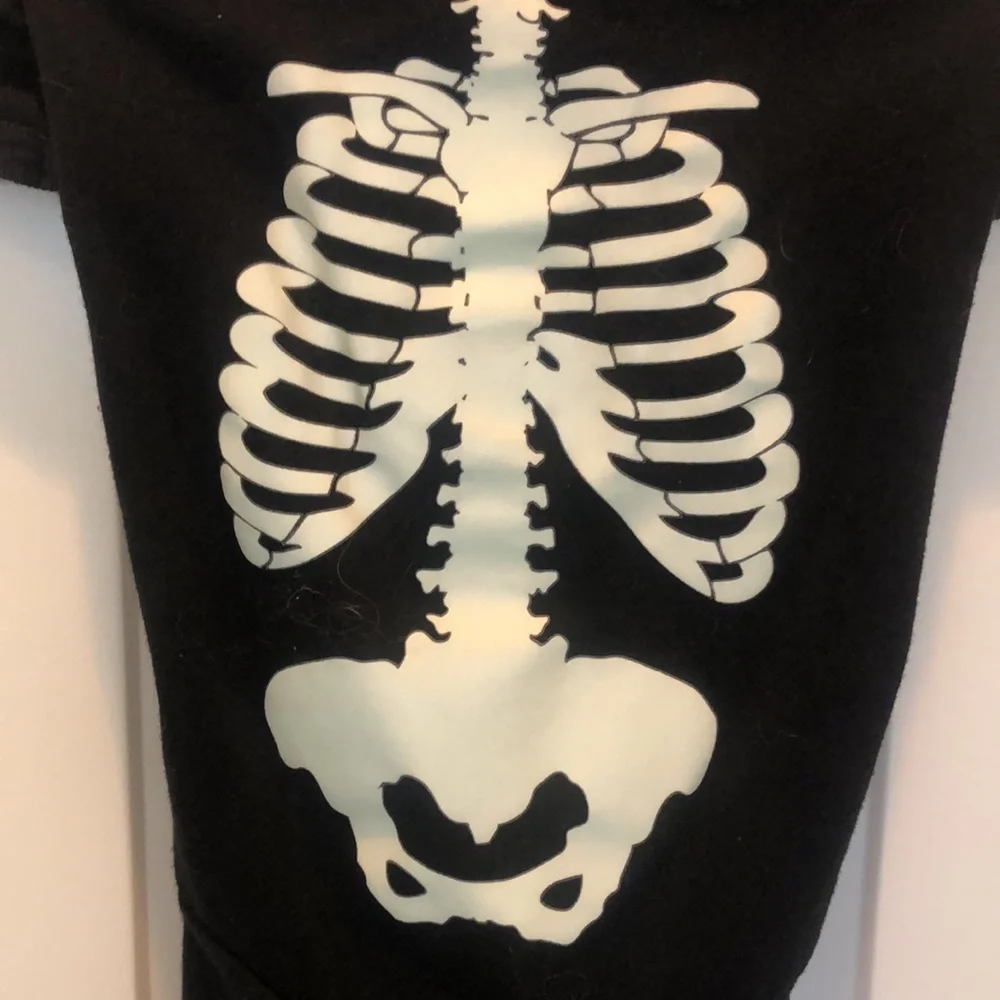 Cat or Dog Halloween Glow In The Dark Skeleton Fun Pajamas Costume